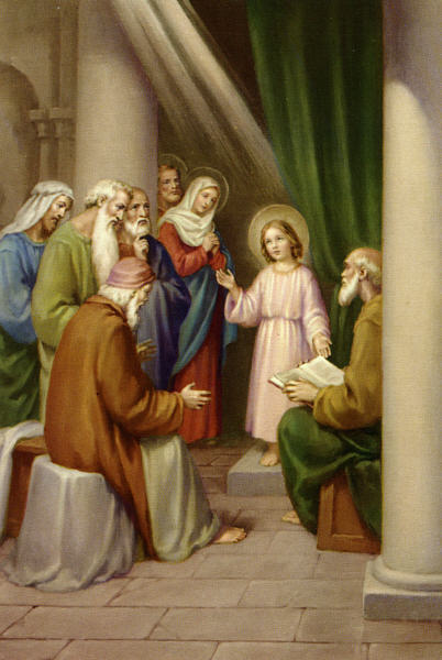 The Finding of the Child Jesus in the Temple, when He was preaching to the Doctors and Scribes