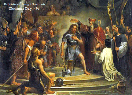Baptism of King Clovis - Christmas, 496