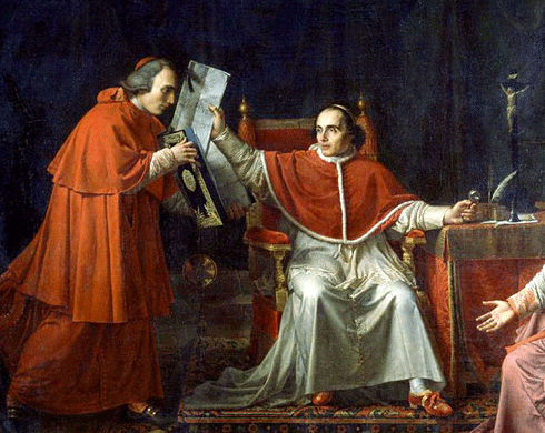 Pius VII signs the Concordat
