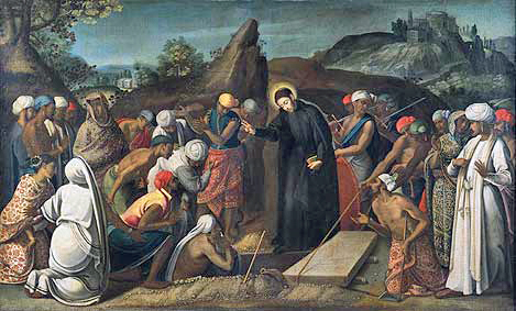 Xavier raising the dead.