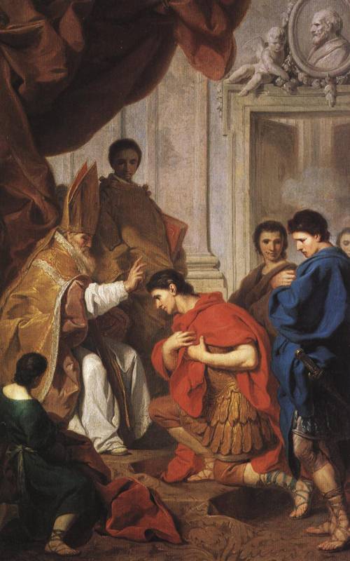 St. Ambrose pardons Theodosius