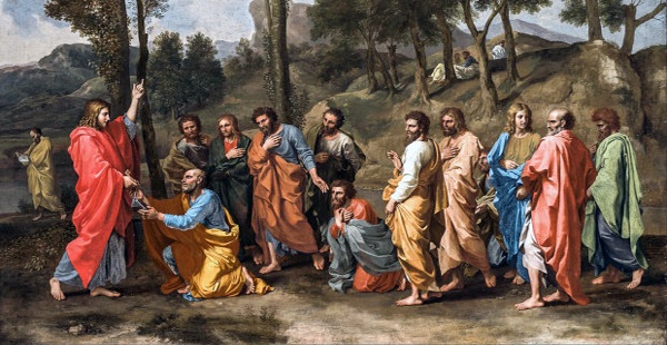 Christ gives His auhority to St. Peter